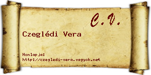Czeglédi Vera névjegykártya